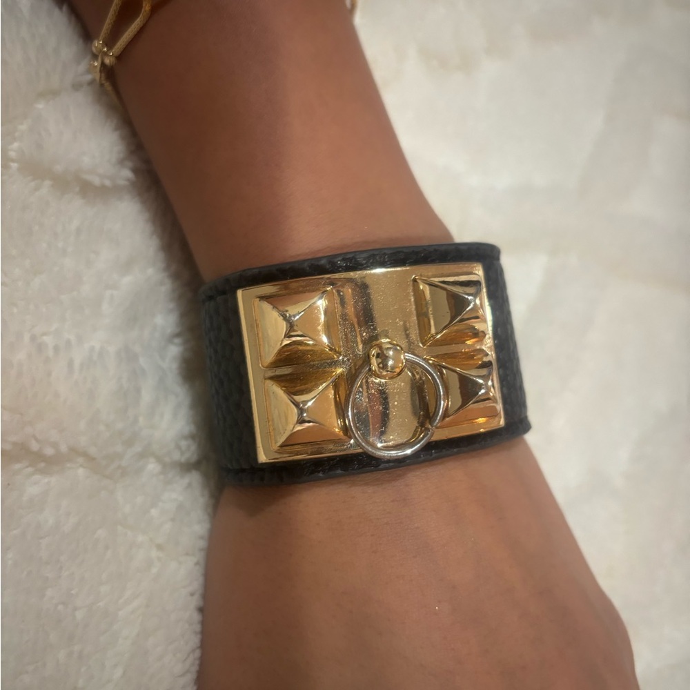 Hermes leather bracelet